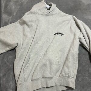 Essentials Light Gray Pullover Hoodie